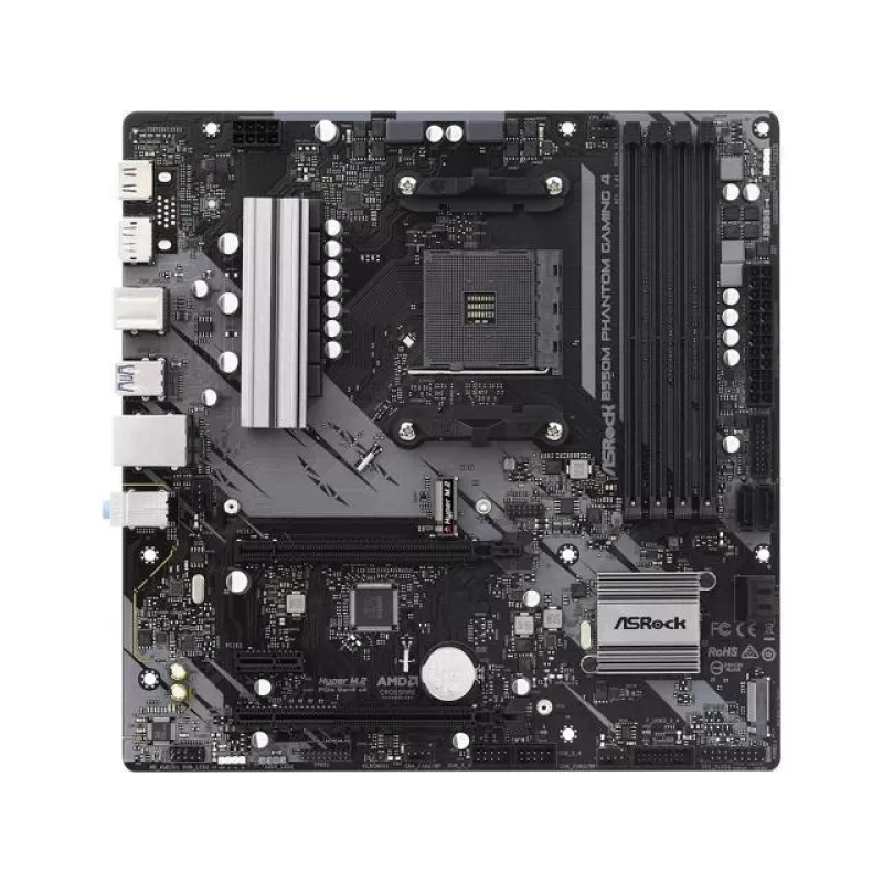 Emaplaat ASRock B550M Phantom Gaming 4 AMD B550 pesa AM4 micro ATX