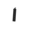 Lanberg PS0-05E-0300-BK pikendusjuhe 3 m, 5 AC-väljundit, sisetingimustele, must (PS0-05E-0300-BK)
