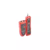 LANBERG võrgukaabli tester NT-0501 — RJ-11/RJ-12/RJ-45 tugi, maksimaalne pikkus 250 m, sisseehitatud aku, LED-indikaatorid, must