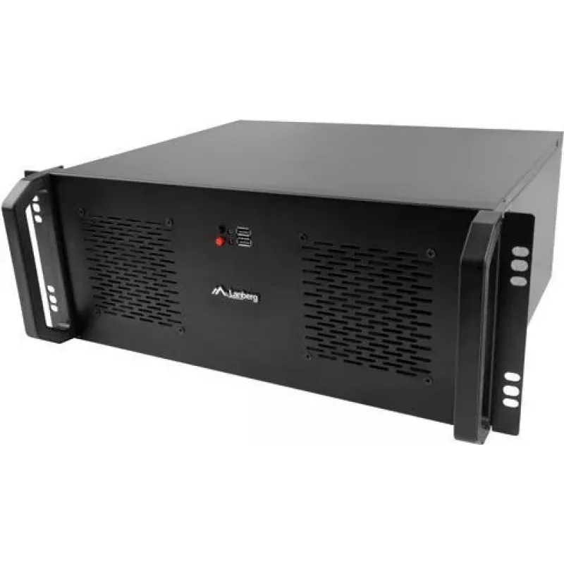 Rack-korpus LANBERG SC01-3504-10B, 1x 3,5-tolline + 1x 2,5-tolline sahtel, 7 laienduspesa, 2x 120 mm esiventilaatorit, USB2.0