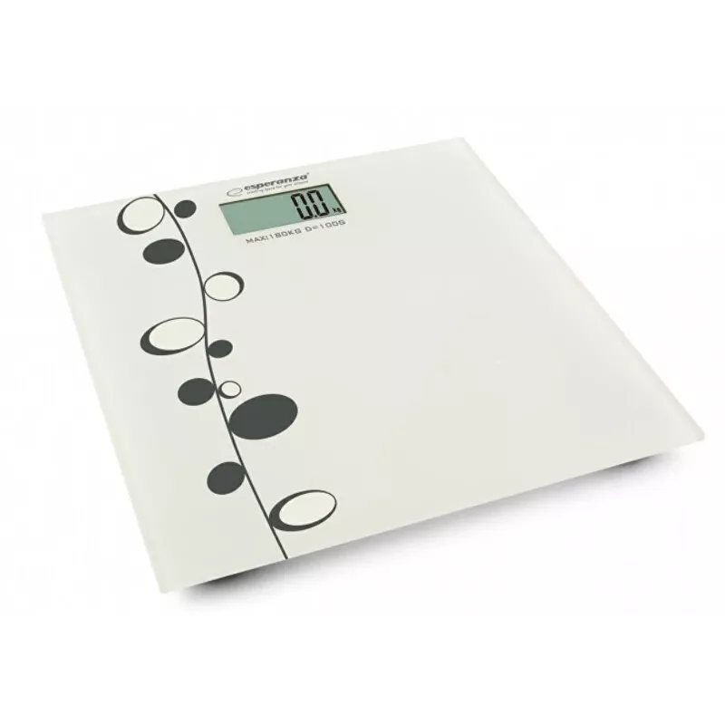 Isiklik vannitoakaal Esperanza Zumba EBS005 - elektrooniline, 180 kg, valge klaas