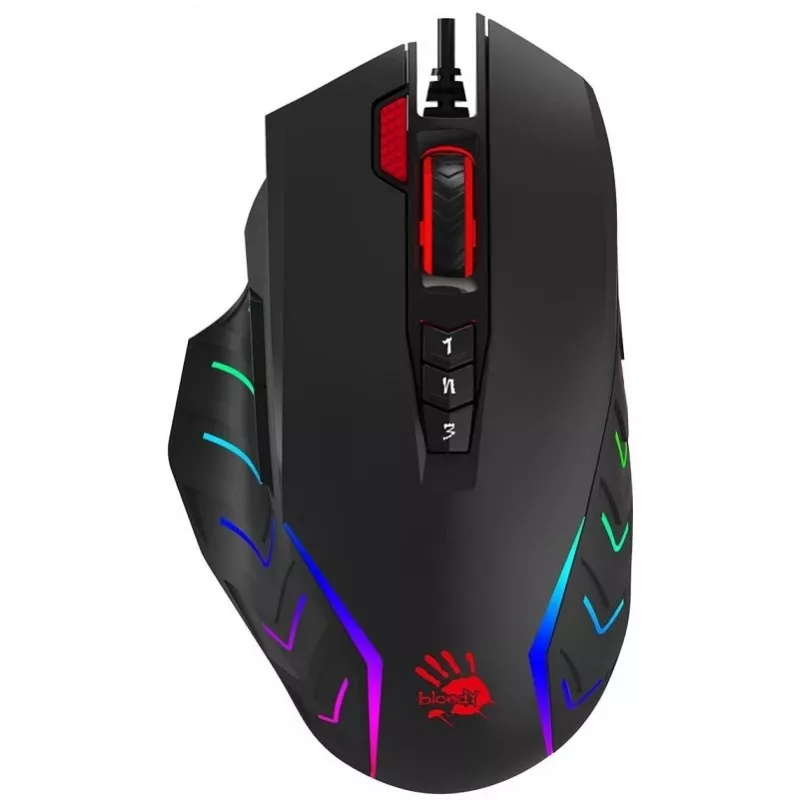 A4Tech hiir Bloody J95S Stone must USB (aktiveeritud) A4TMYS47300