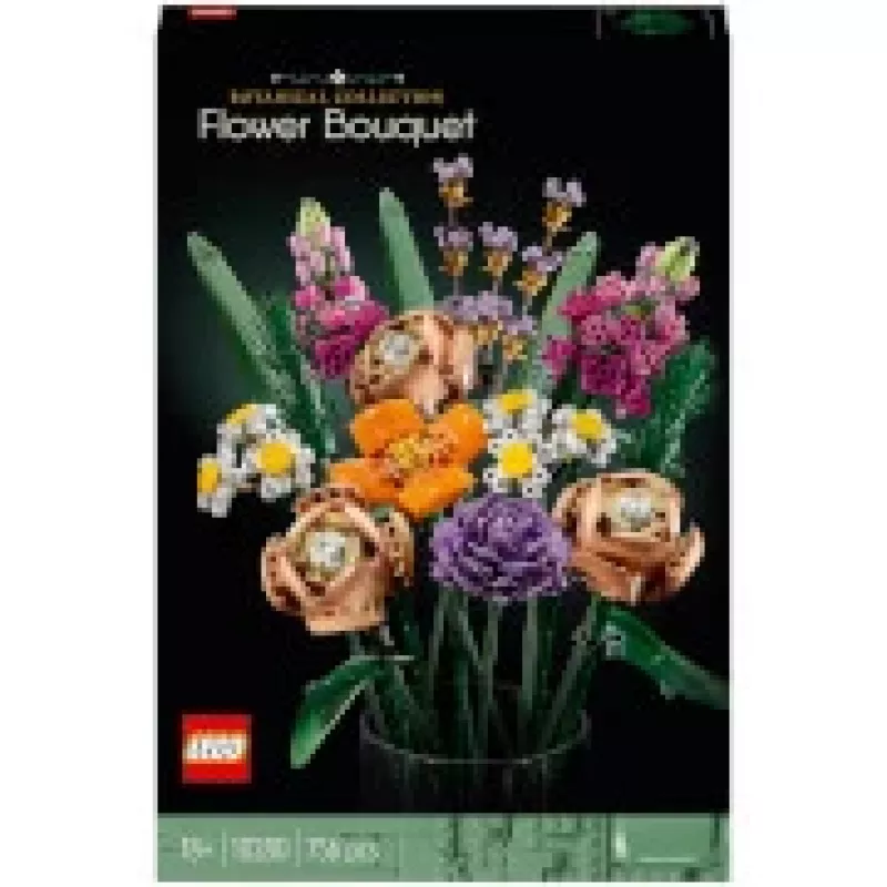 LEGO 10280 Icons Lillekimp Kunstlillede Komplekt Täiskasvanutele Dekoratiivne Kodu Aksessuaar Kingiidee Naistele Meestele Talle Temale Naisele või Mehele