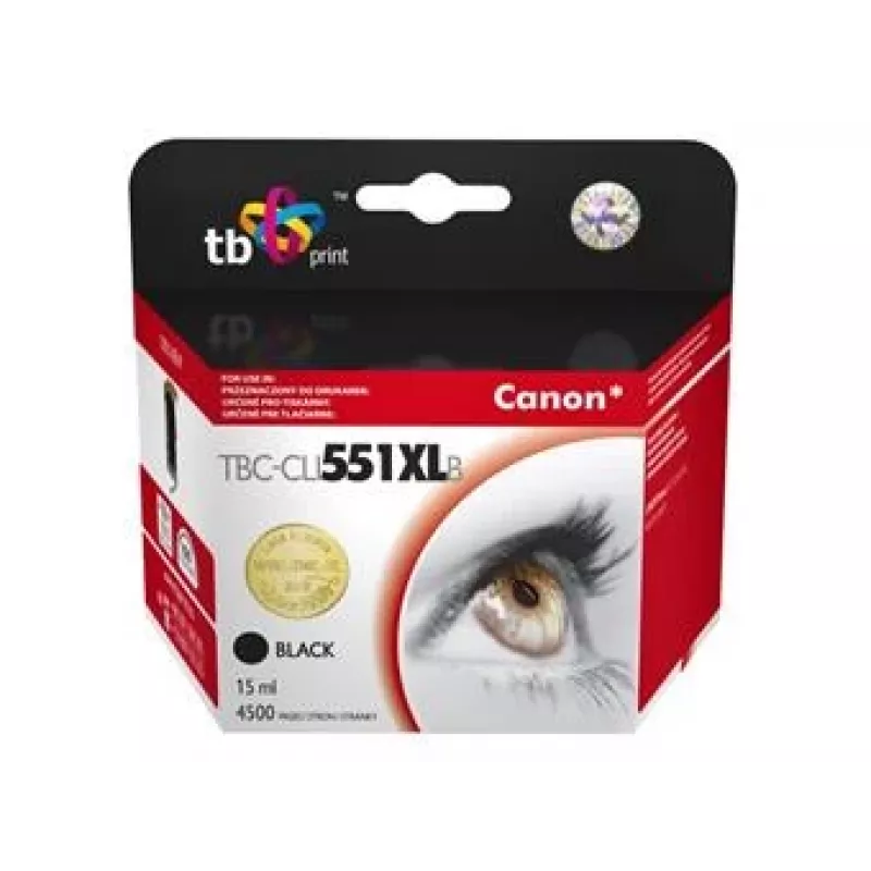 Tindikassett TB Kompat. S Canon CLI-551XL BK Must