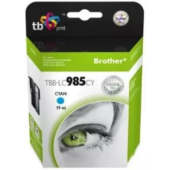 Tindikassett TB Kompat. S Brother LC 985 CY 100% N