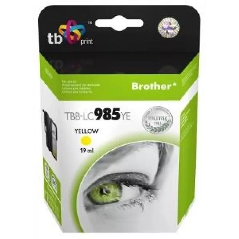 Tindikassett TB Kompat. S Brother LC 985 YE 100% N