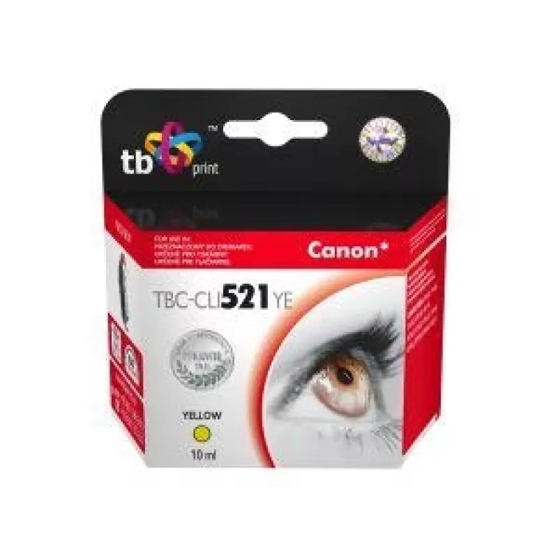 Tindikassett TB Kompat. S Canon CLI-521Y 100% uus