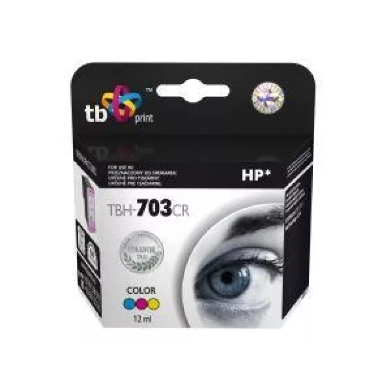 Tindikassett HP DJ D730/F735 värviline taastatud TBH-703CR (HP nr 703 CD888AE)