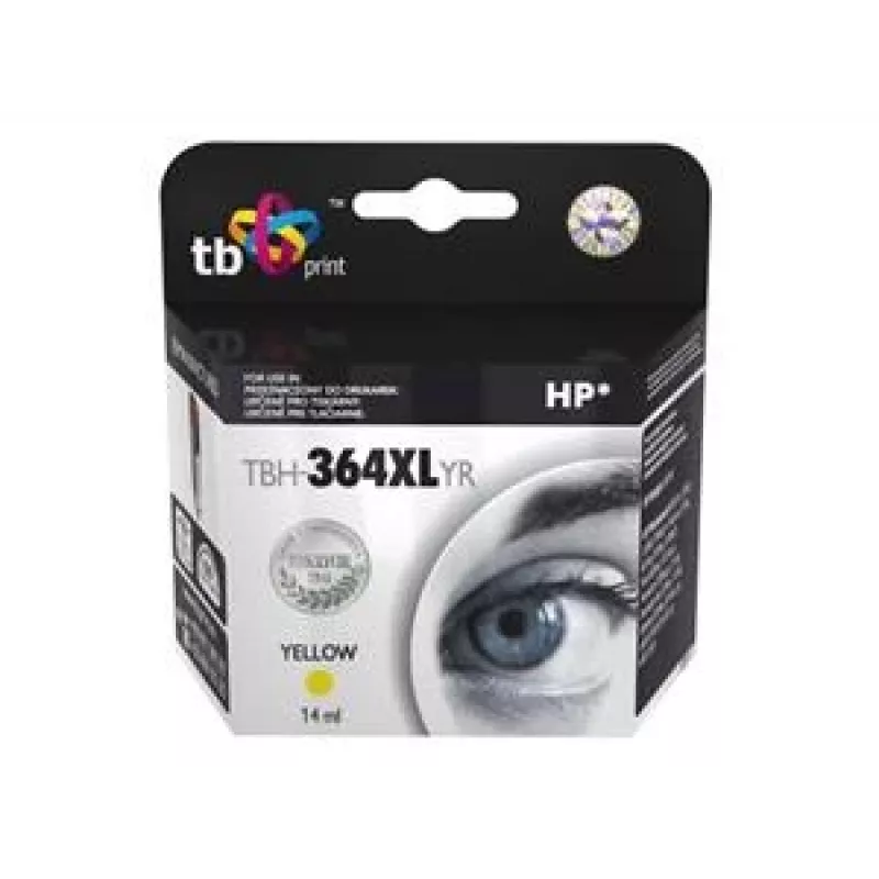 Ink. Cartridge TB Kompat. S HP CB325EE (No.364), TBH-364XLYR, kollane