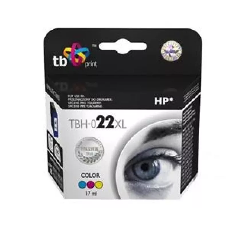 Tint TBH-022XL (HP nr 22 - C9352AE) värviline taastatud