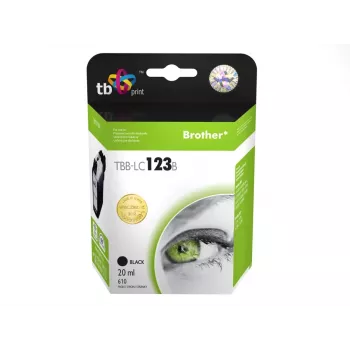 Ühilduv tindikassett Brother LC123BK 100% uus