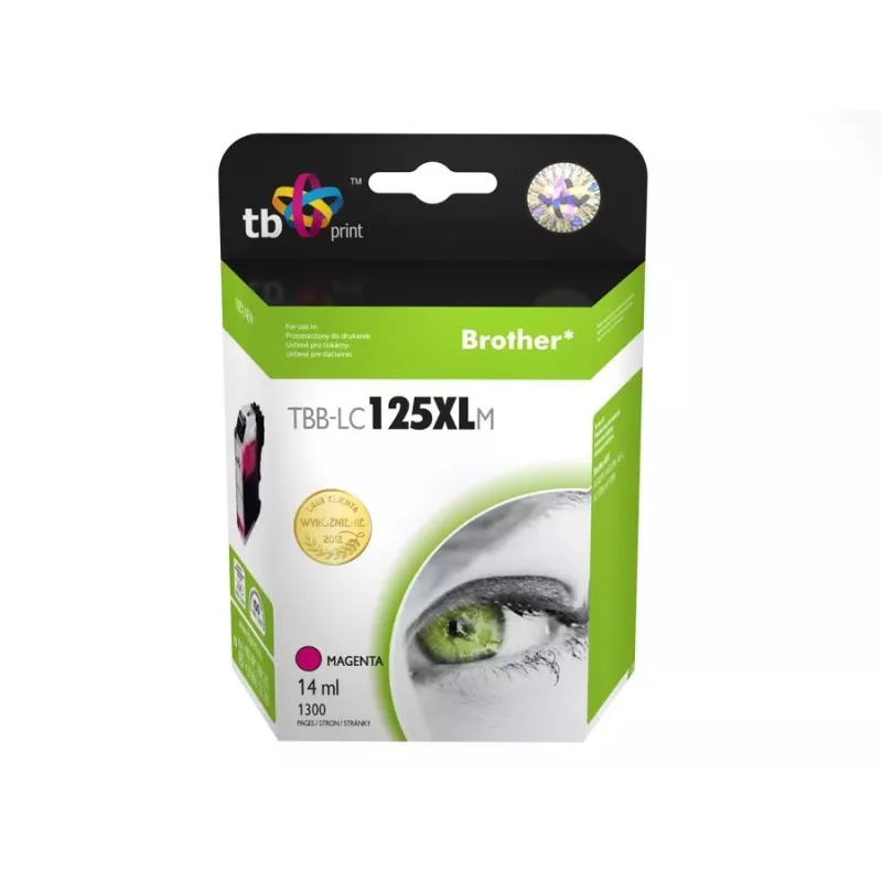 Ühilduv tindikassett Brother LC125XLM 100% uus