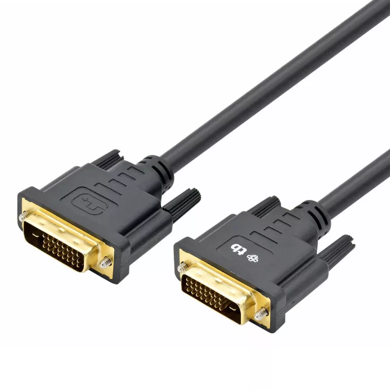TB MM DVI 24+1 kaabel 1,8 m, must, kuldne (AKTBXVD24DVI18B)