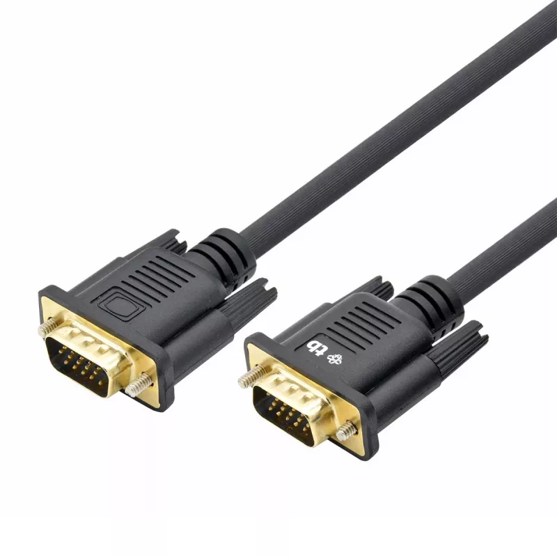 TB VGA-kaabel 15M-15M 1,8 m, must-kuld (AKTBXVGAMMG180B)