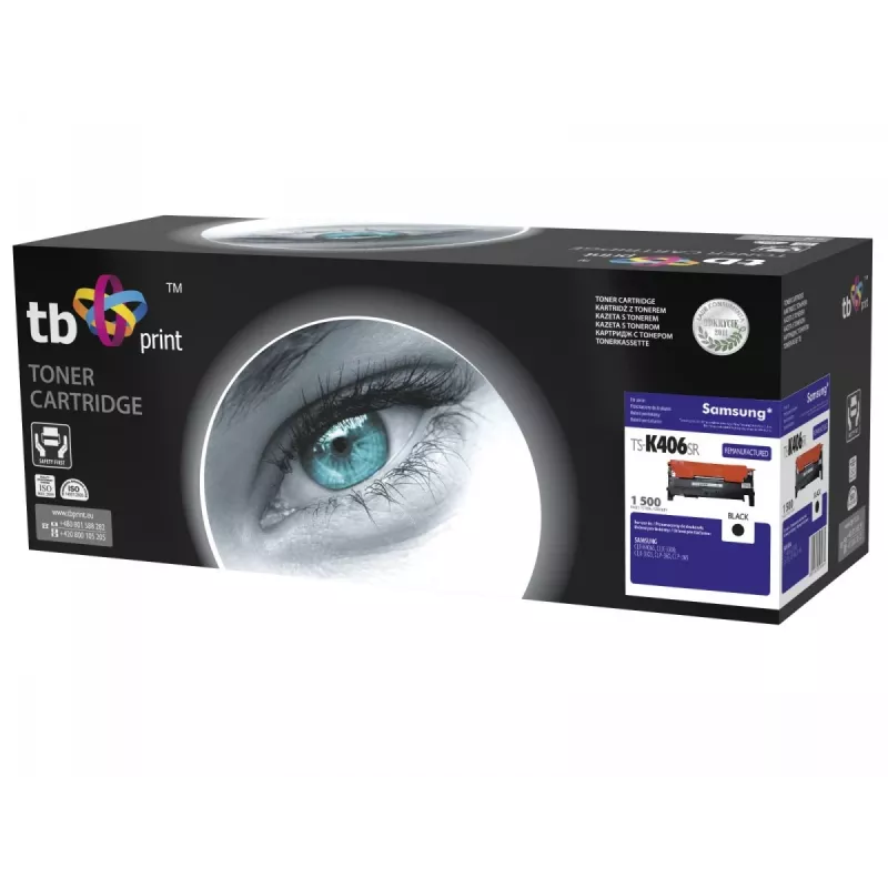 Toner TB Ühilduv Samsung CLT-K406S,Must,1500,rem.