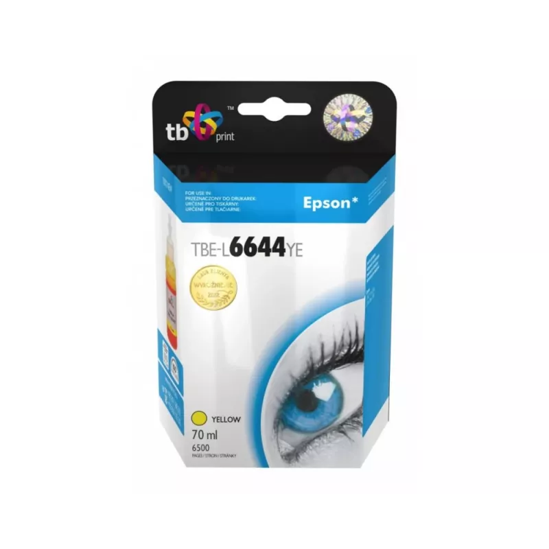 Ink Epson jaoks L100/110/200/210/3xx/550 TBE-L6644YE YE