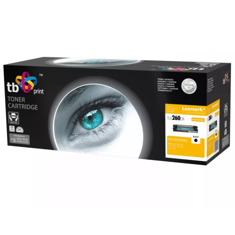 TB Printi taastatud toonerikassett Lexmark E260 must 3000 lehekülge