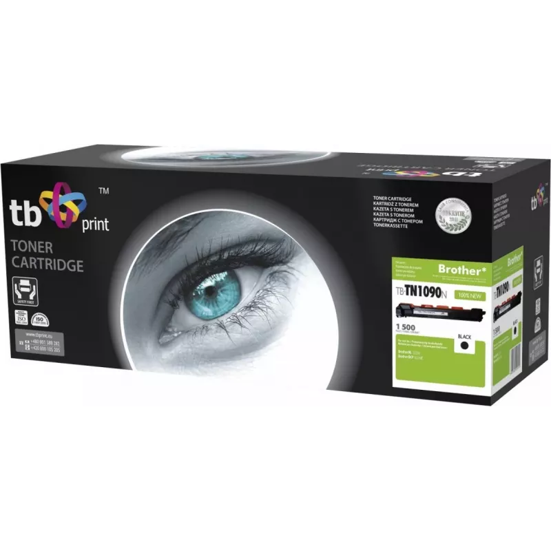Toner TB Ühilduv Brother TN1090N, BK, uus