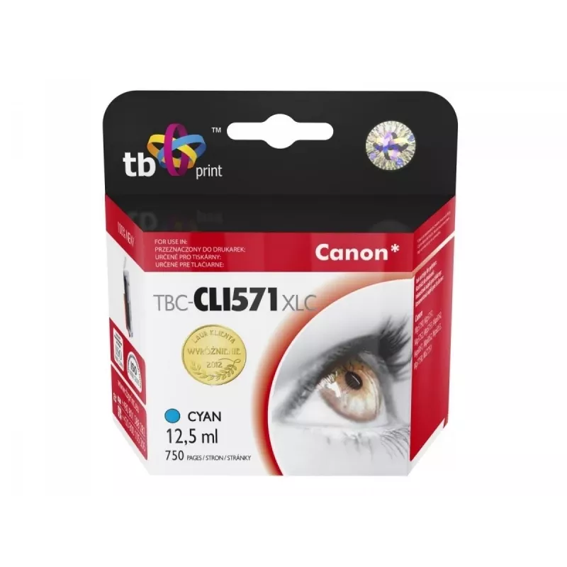 Tint Canon CLI-571XL TBC-CLI571XLC CY 100% uus