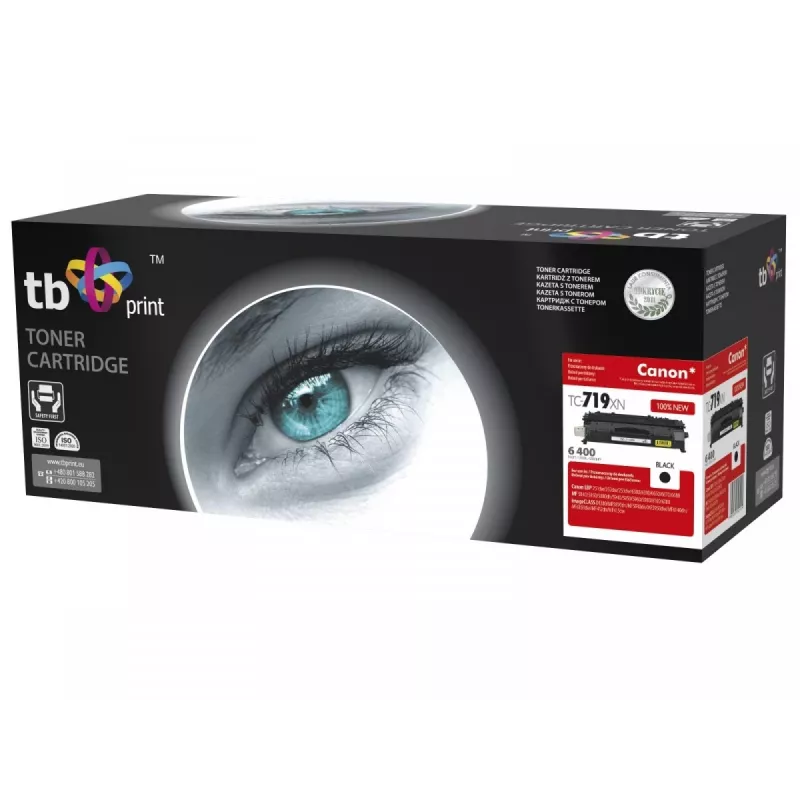 Tooner TB ühilduv Canon CRG-719HBK, must, 6400, uus