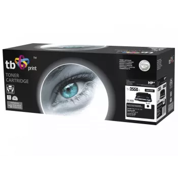 Toner TB Ühilduv HP CE255X 100% uus, Must