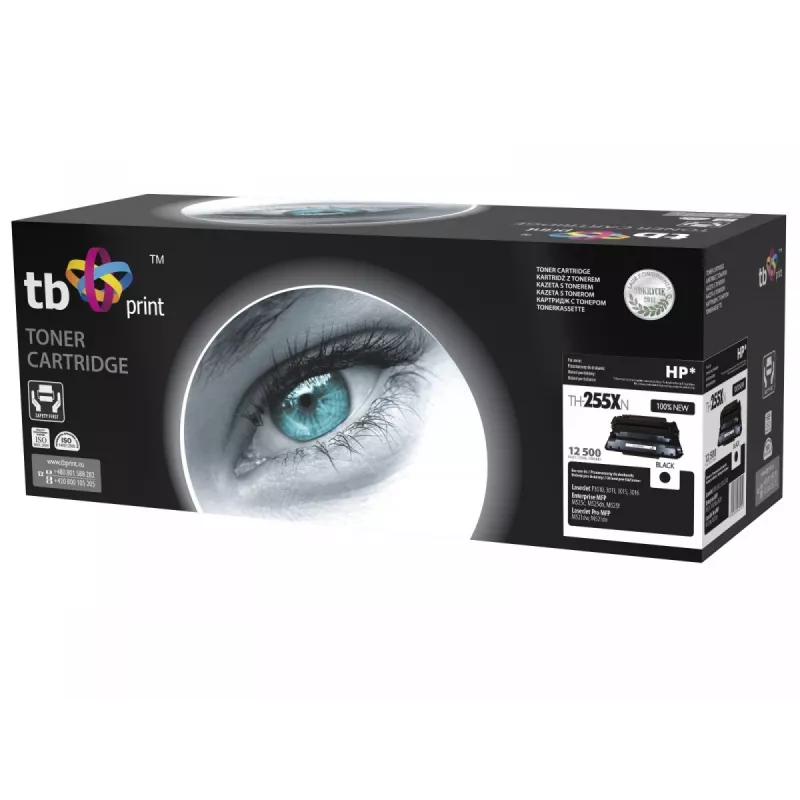 Toner TB Ühilduv HP CE255A 100% uus, Must