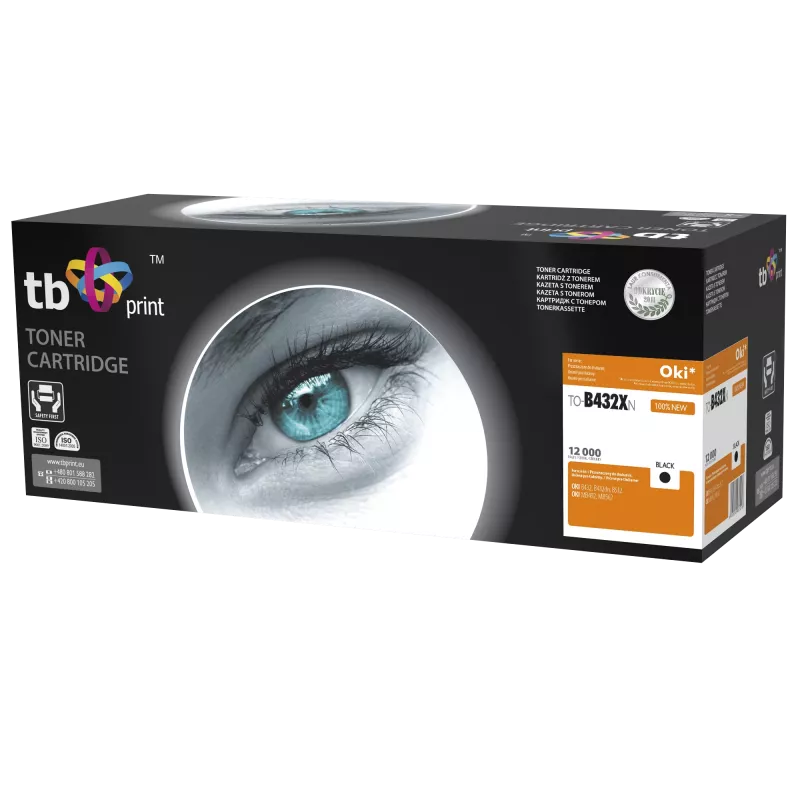 Toner OKI jaoks B432 TO-B 432XN BK 100% uus