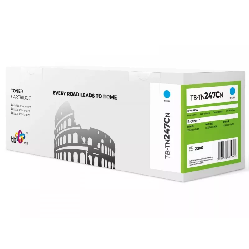 Toner TB Kompat. S Brother TN247C, TB-TN247CN CY 100% uus