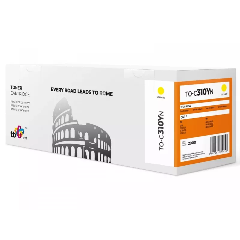 Toner OKI jaoks C310 TO-C310YN kollane 100% uus