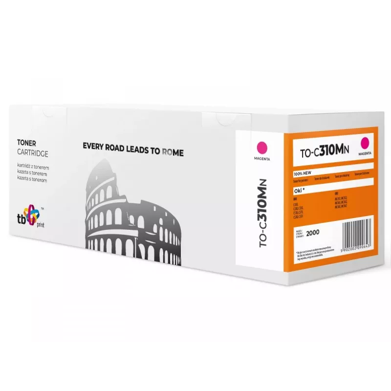 Toner OKI C310 TO-C310MN magenta 100% uus
