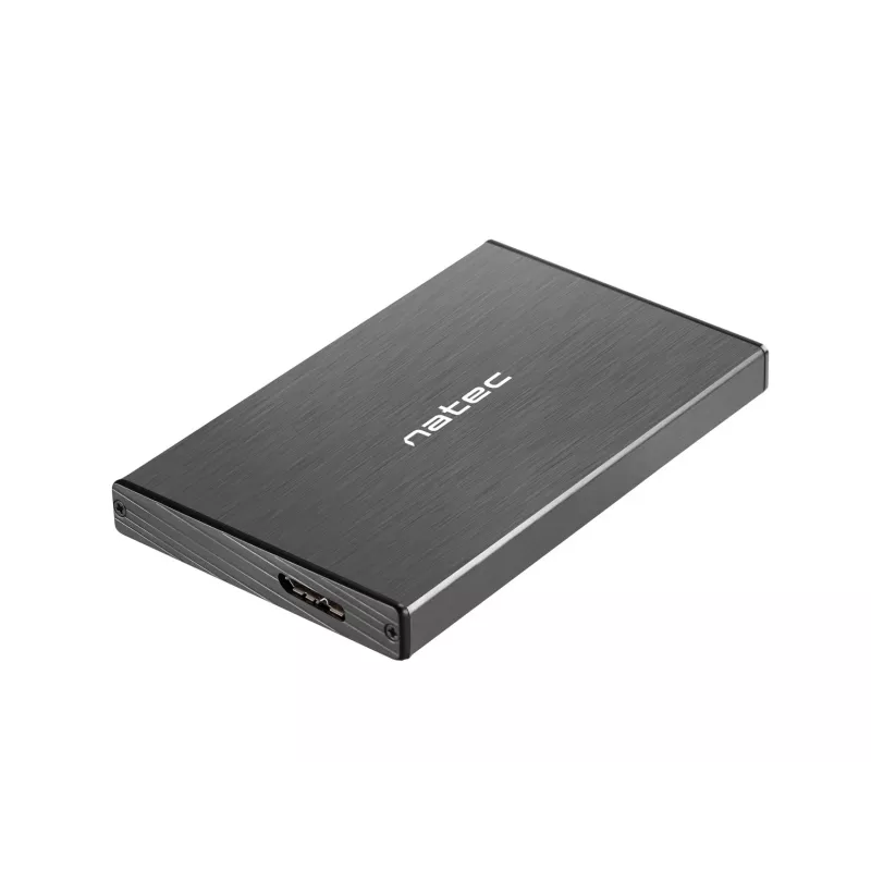 NATEC RHINO GO korpus USB 3.0 2,5-tollisele SATA HDD/SSD-le, must alumiinium