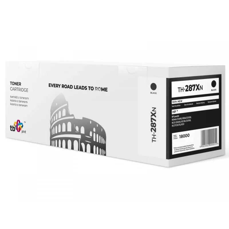 Toner TB ühildub HP CF287X, must, 18000, uus