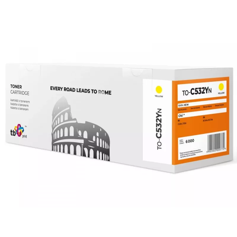 Toner TB Ühilduv C532 to-C532YN YE 100% uus