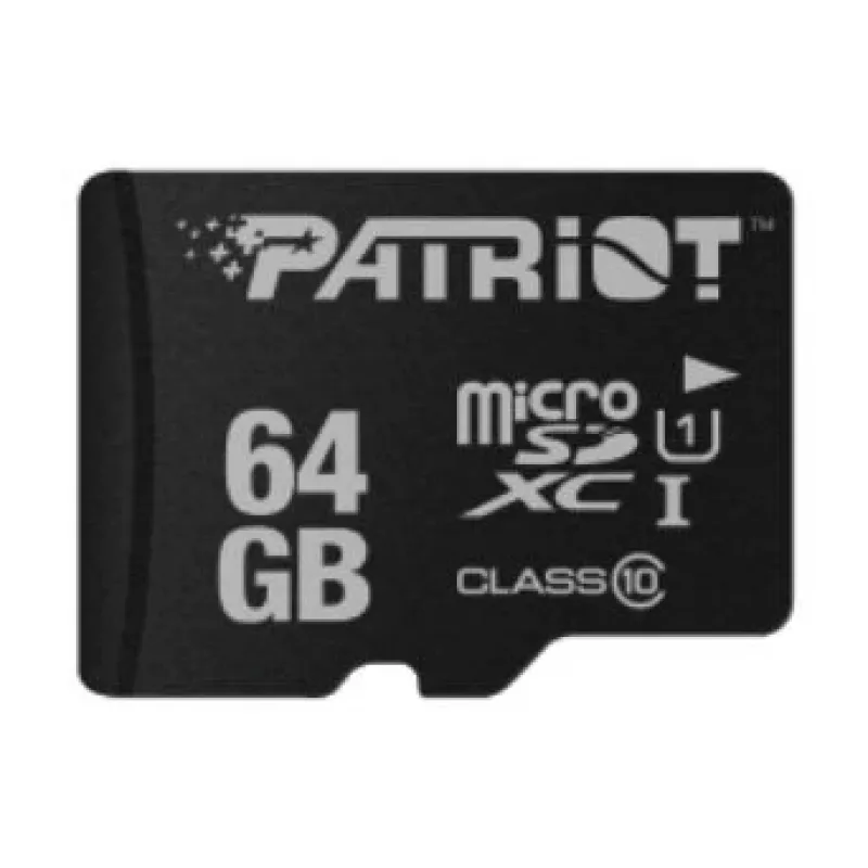Mälukaart PATRIOT MicroSDXC 64 GB UHS‑I Class 10 U1 80 MB/s (PSF64GMDC10)