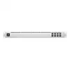 Hallatav L2 võrgulüliti UBIQUITI USW-Aggregation — 8 SFP+ pesa, 10G tugi, ventilaatorita, 1U riiulisse, hõbedane