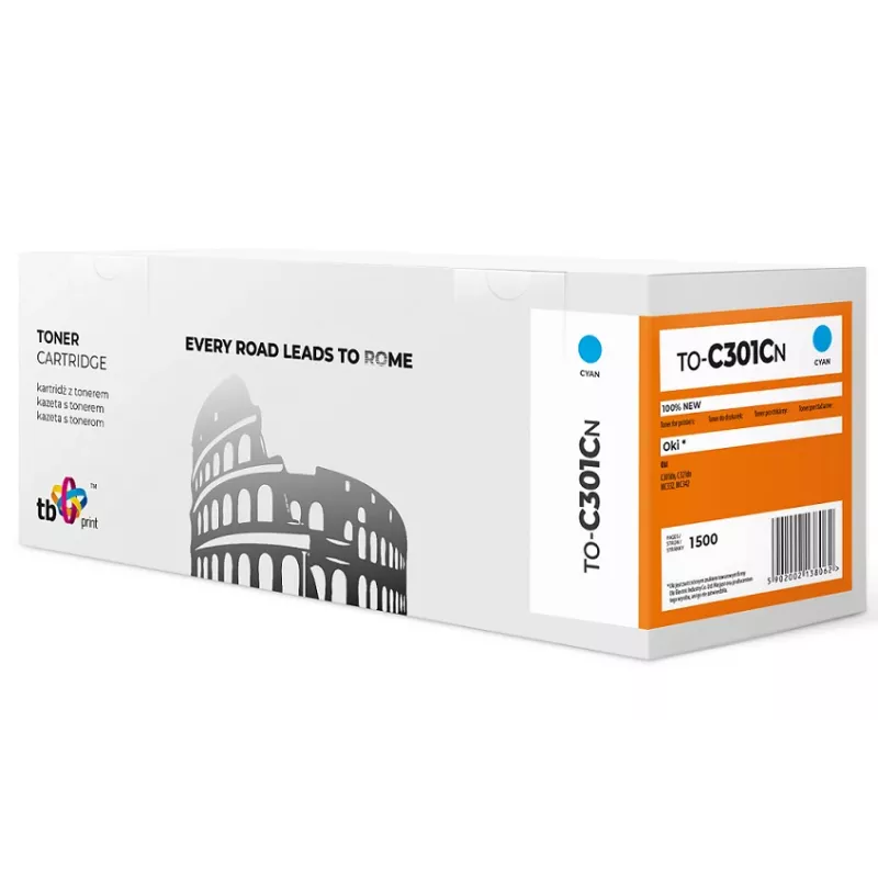Toner TB Ühildub OKI C301 kuni-C301CN CY