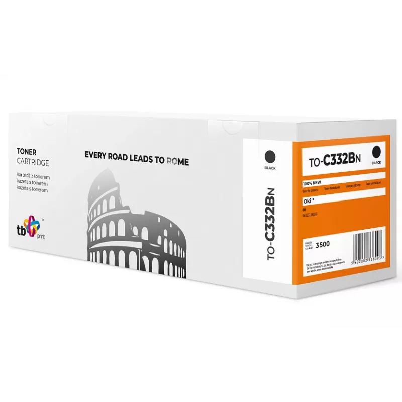 Toner OKI C332 TO-C332BN BK 100% uus 2000 lehekülge must