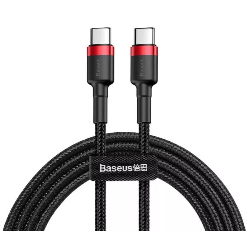 USB-C-USB-C kaabel Baseus CATKLF-G91 1 m, USB C pistikud, 0,48 Gbit/s, Must