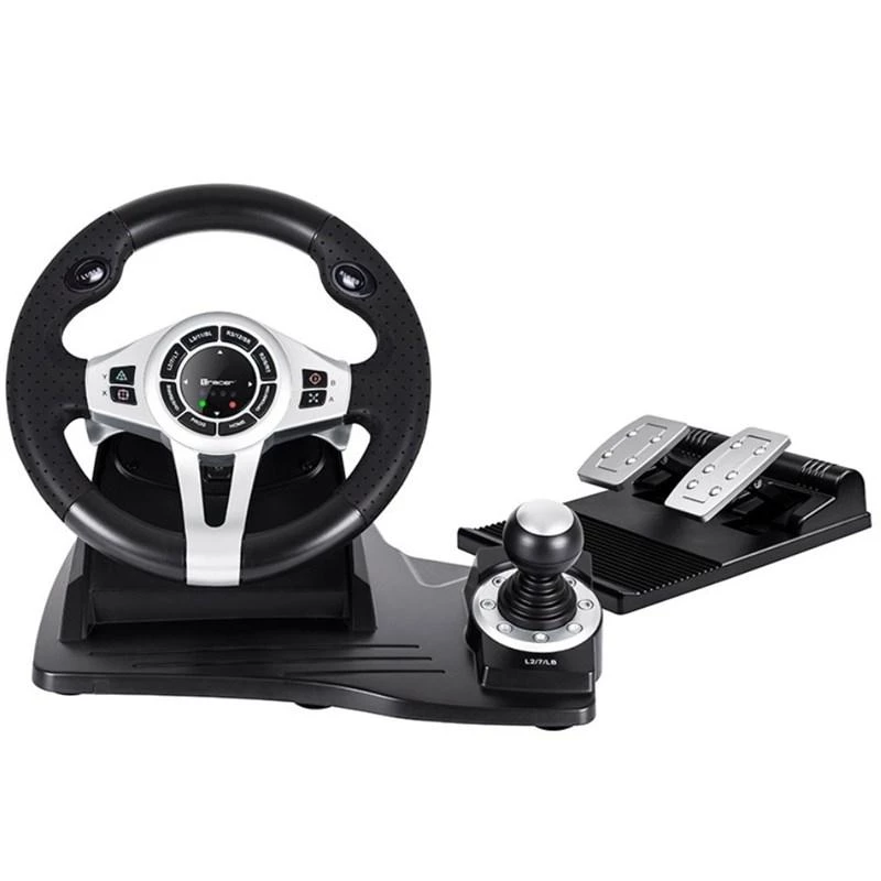 Tracer TRAJOY46524 Mängukontroller Must Rool + Pedaalid PlayStation 4, PlayStation 3