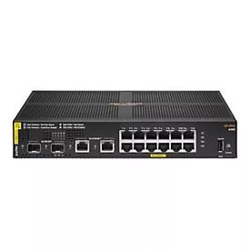 HPE Aruba Networking 6100 12G Class4 PoE 2G/2SFP+ 139W Hallatav L3 Gigabit Ethernet (10/100/1000) Power over Ethernet (PoE) 1U Must