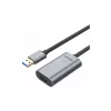 Unitek USB 3.0 active extension kaabel, 10m, Alu., Y-3005