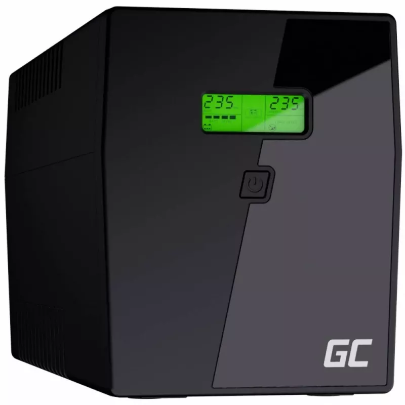 Katkematu toiteallikas roheline Cell UPS05 — line-interactive 2 kVA / 1200 W, 5x F-tüüpi pistikupesa, LCD, USB, RJ-45