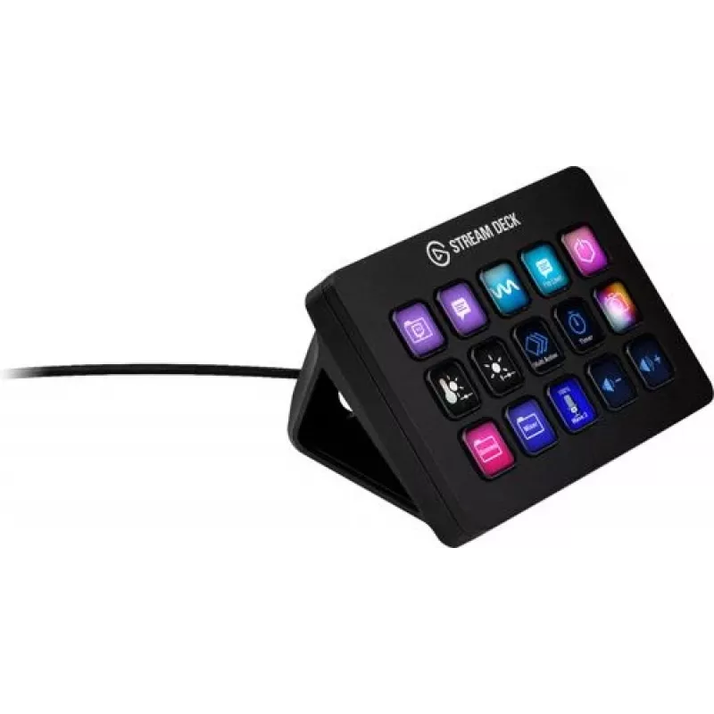 Elgato Stream Deck MK.2 Kohandatav 15-klahviga USB-ülesannete juhtpult klassikaliste klahvidega, must
