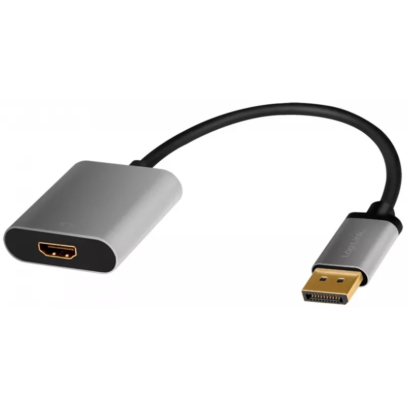 LogiLink CDA0108 videokaabli adapter 0,15 m DisplayPort HDMI must hall