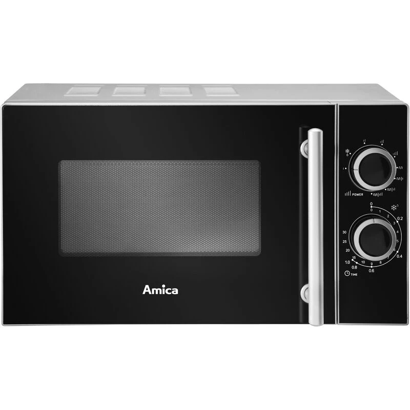 Amica AMGF20M1GS mikrolaineahi Tööpinnal grillmikrolaineahi 20 L 700 W Must, Hõbedane