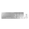 CHERRY DW 9100 SLIM klaviatuur Hiir kaasas Universaalne RF juhtmevaba + Bluetooth QWERTZ Saksa Hõbedane