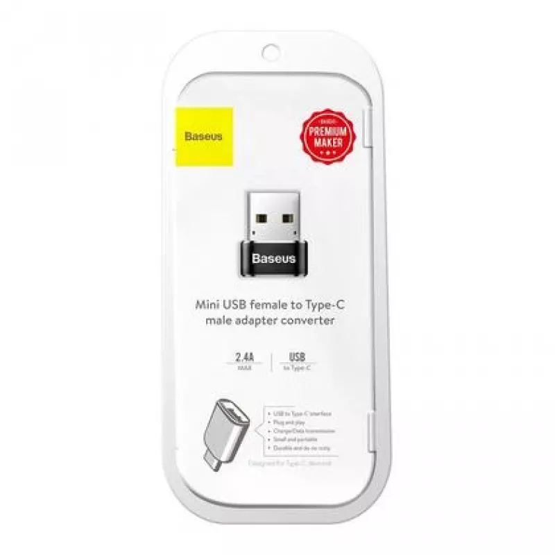 Baseus USB-isane USB-C-emane adaptermust