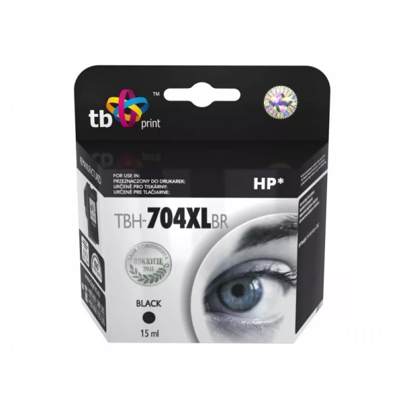 Tintpaak HP DJ IA 2060 Must ümbertöödeldud XL TBH-704XLBR (HP nr 704 CN692AE)
