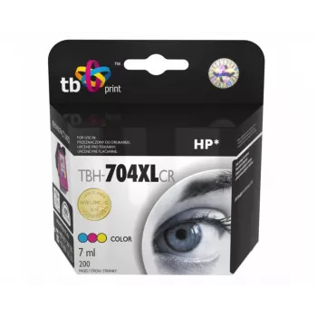 Ink HP DJ IA 2060 Värv taastatud XL TBH-704XLCR (HP No. 704 CN693AE)