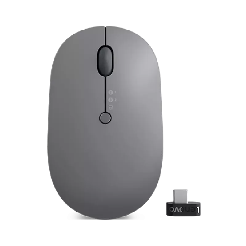 Lenovo Go Wireless Multi Device hiir Kontor Mõlemakäeline RF Wireless + Bluetooth + USB Type-A Optiline 2400 DPI